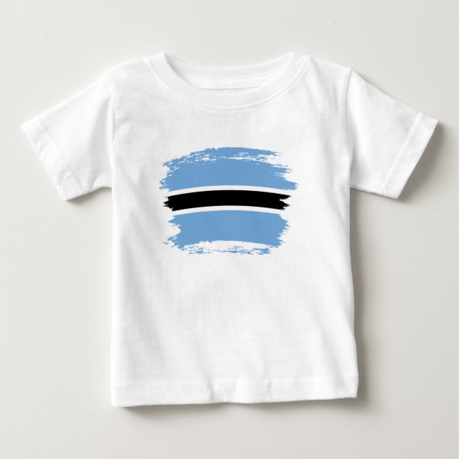 Botswana flag baby T-Shirt (Front)
