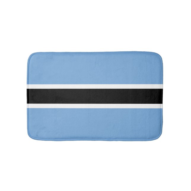 Botswana flag bath mat (Front)