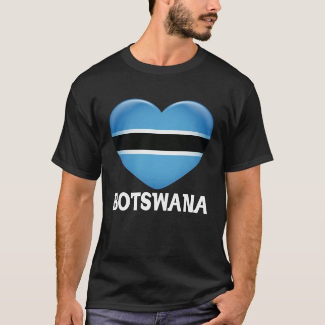 Botswana Flag  Batswana T-Shirt (Front)