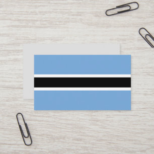 Botswana flag business card