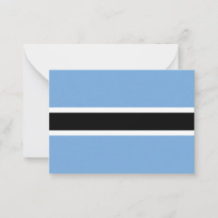 Botswana flag card