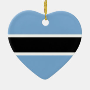 Botswana flag ceramic ornament