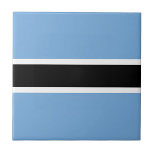 Botswana Flag Ceramic Tile