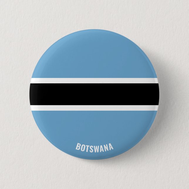 Botswana Flag Cute Patriotic 6 Cm Round Badge (Front)