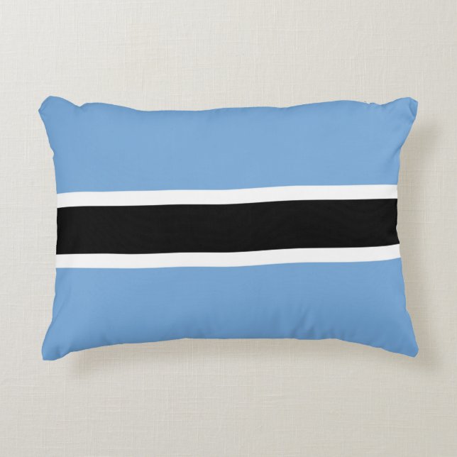 Botswana flag decorative cushion (Front)