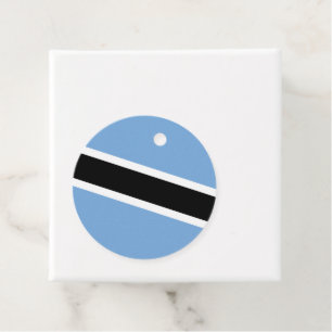 Botswana flag favour tags