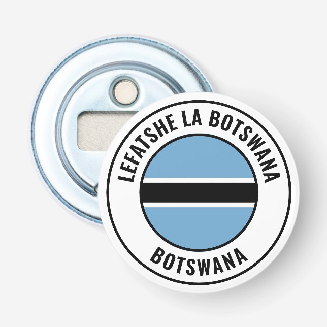 Botswana Flag Gorgeous Patriotic Bottle Opener (Front)