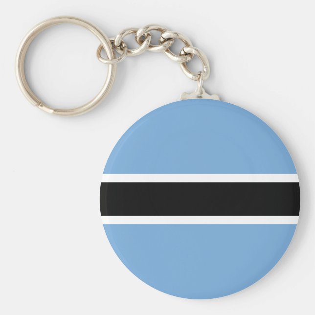 Botswana Flag Key Ring (Front)