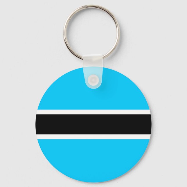 Botswana Flag Key Ring (Front)