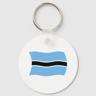 Botswana Flag Keychain