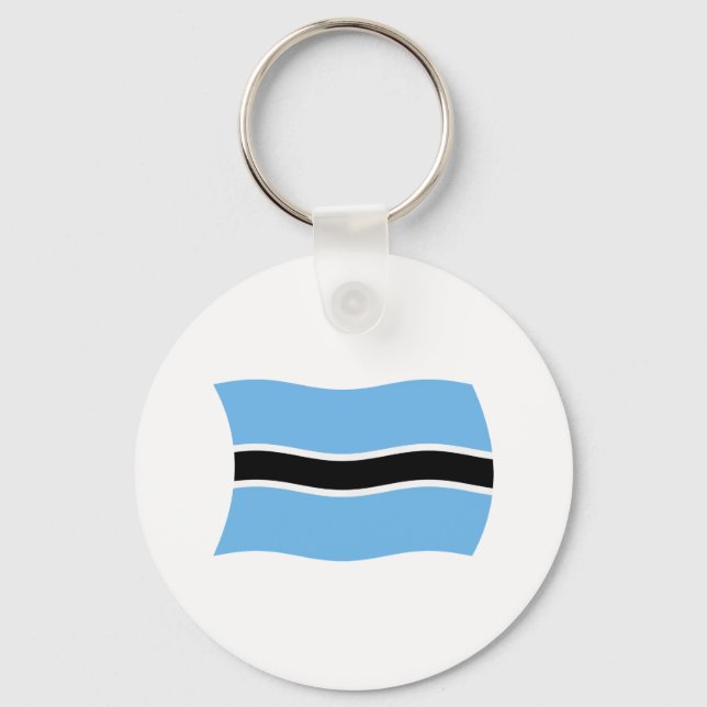 Botswana Flag Keychain (Front)