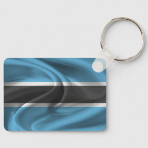 Botswana Flag Keychain