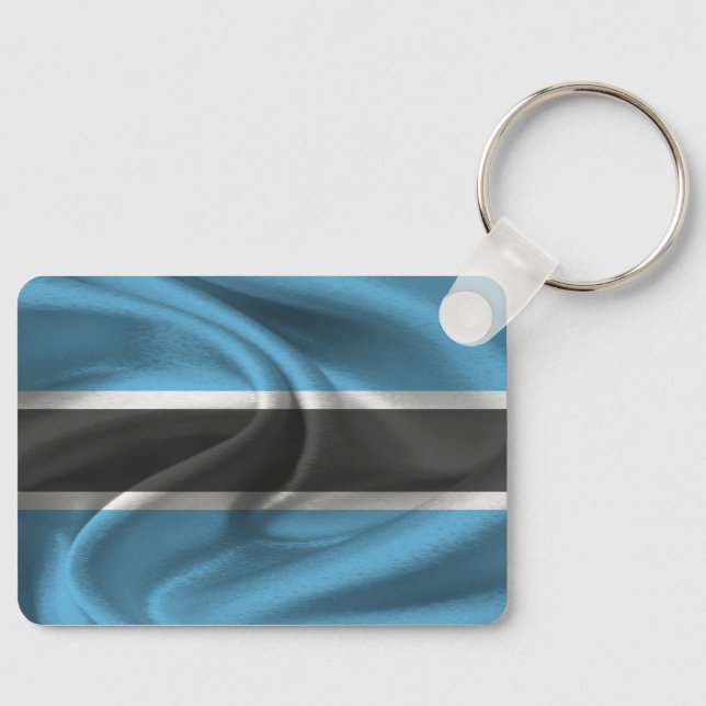 Botswana Flag Keychain (Front)