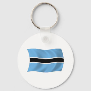 Botswana Flag Keychain