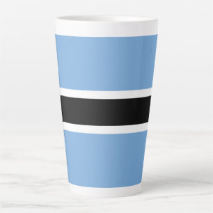 Botswana flag latte mug