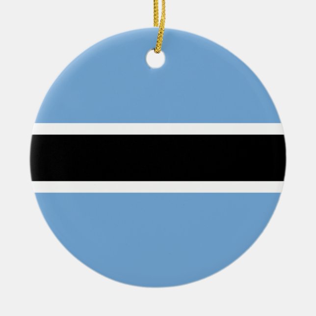 Botswana Flag Ornament (Front)