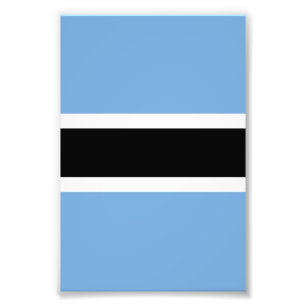 Botswana flag photo print
