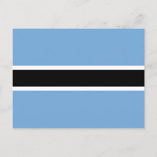Botswana Flag Postcard