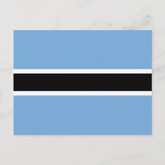 Botswana Flag Postcard (Front)