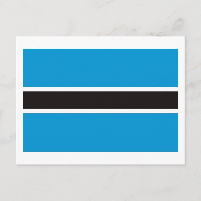 Botswana Flag Postcard (Front)