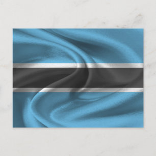 Botswana Flag Postcard