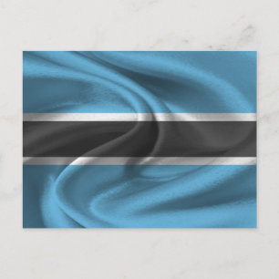 Botswana Flag Postcard