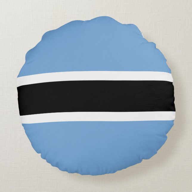 Botswana flag round cushion (Back)