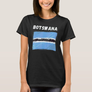 Botswana Flag Souvenir Hiking Holiday 2022 T-Shirt