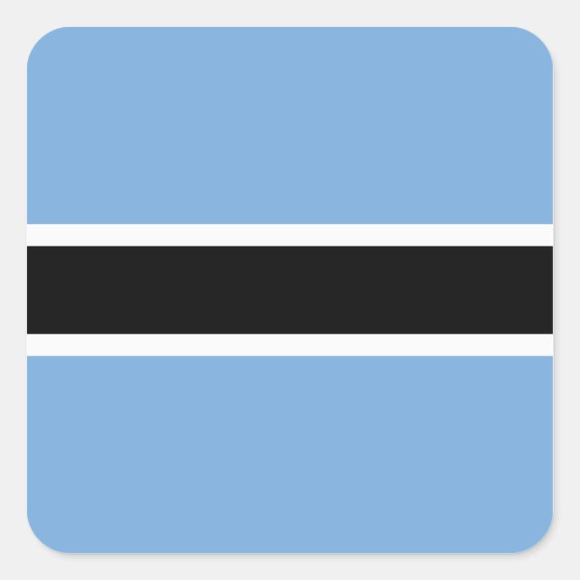 Botswana Flag Sticker (Front)