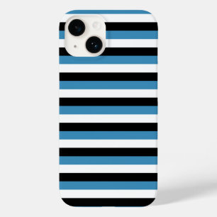 botswana flag stripes country pattern symbol white Case-Mate iPhone 14 case