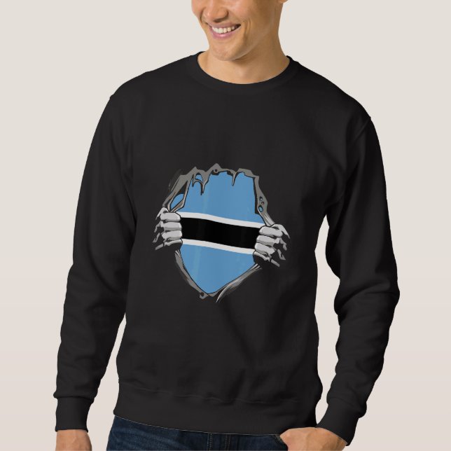 Botswana Flag Sweatshirt (Front)