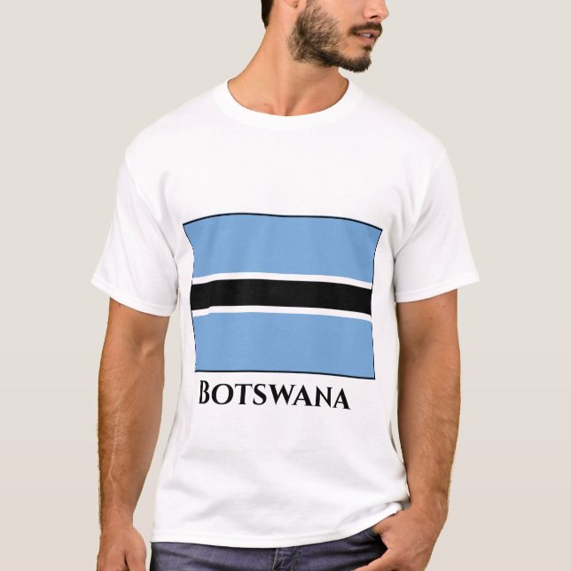 Botswana Flag T-Shirt (Front)