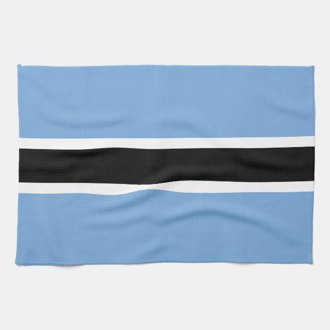 Botswana flag tea towel (Horizontal)
