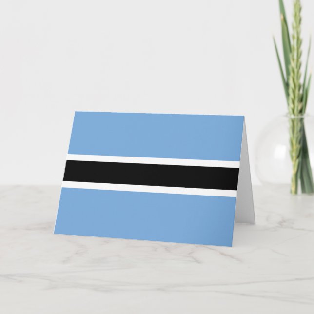 Botswana flag thank you card (Front)