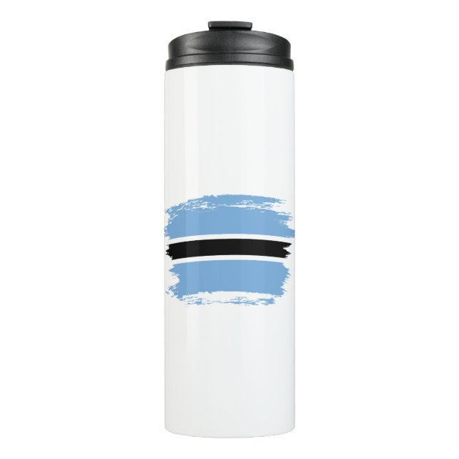 Botswana flag thermal tumbler (Front)