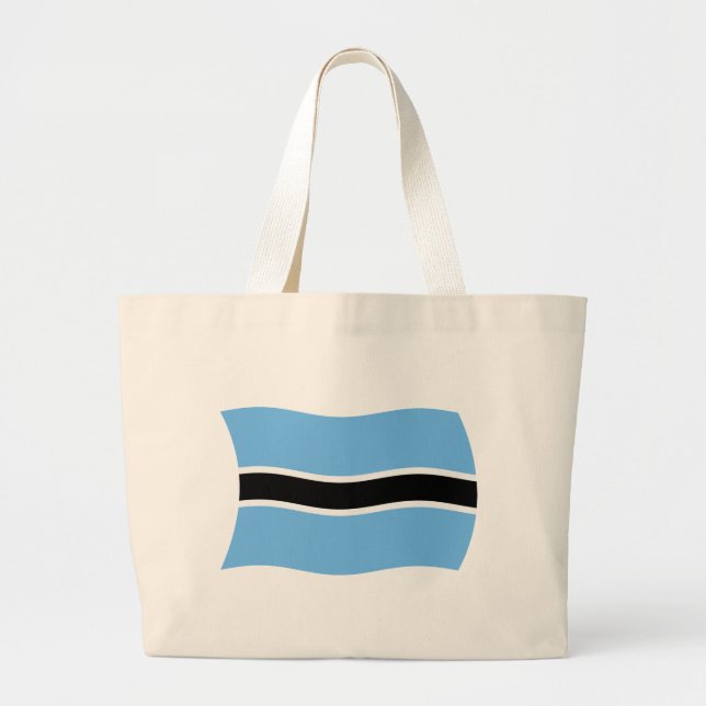 Botswana Flag Tote Bag (Front)