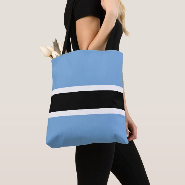 Botswana flag tote bag (Close Up)