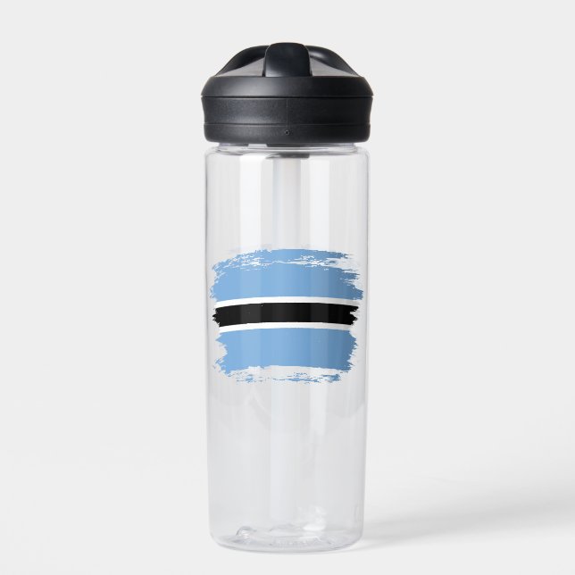 Botswana flag water bottle (Front)