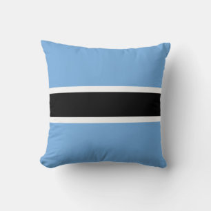 Botswana Flag x Flag Pillow