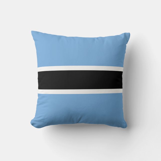 Botswana Flag x Flag Pillow (Front)
