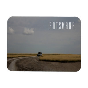 Botswana Landscape Savannah Savanna Grass Salt Pan Magnet