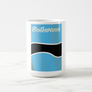 Botswana National Flag vintage style travel poster Coffee Mug