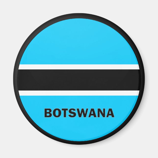 Botswana Roundel quality Flag Magnet (Front)