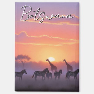 Botswana sunset travel magnet