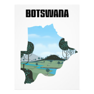 Botswana travel poster