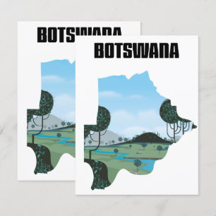 Botswana travel poster
