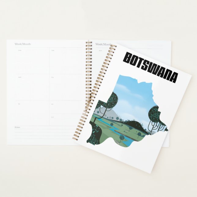 Botswana travel poster planner (Display)