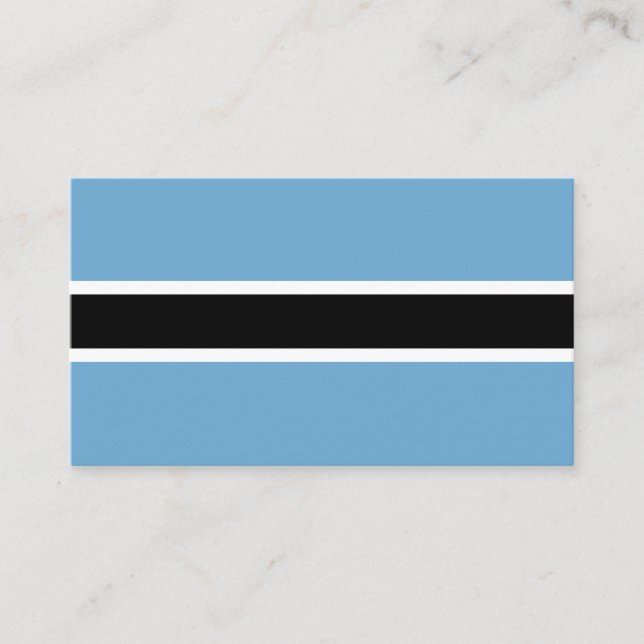 Botswanan Flag (Botswana) Business Card (Front)