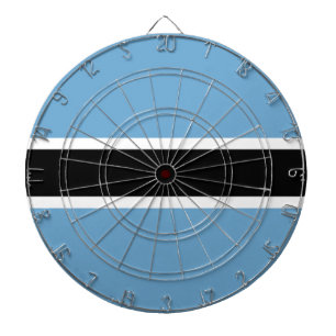 Botswanan Flag (Botswana) Dartboard