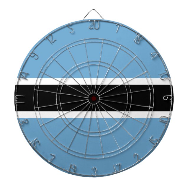 Botswanan Flag (Botswana) Dartboard (Front)